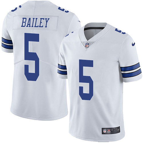 Nike Cowboys #5 Dan Bailey White Men's Stitched NFL Vapor Untouchable Limited Jersey - Click Image to Close
